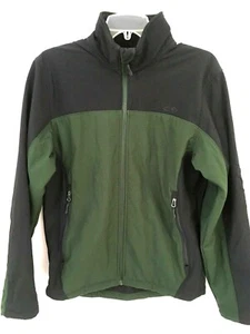 Champion Womens Small Softshell Jacket 2-Tone Green Black Lined - Picture 1 of 7