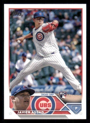 2023 Topps #444 Javier Assad RC - Image 1 of 2