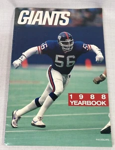 1988 New York Giants Football NFL Yearbook Simms Bavaro Banks Taylor - Picture 1 of 5