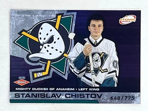 Stanislav Chistov 2002-03 Pacific Atomic Hobby Parallel RC /775 #101 Ducks Card - Picture 1 of 2