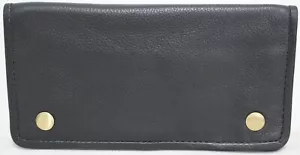 Quality Full Grain Vintage Leather Tobacco Pouch. Style:11033. BLACK - Picture 1 of 7