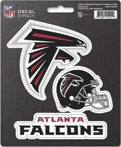 Atlanta Falcons NFL Die-Cut Decal Stickers / 3 Pack *Free Shipping - Picture 1 of 1