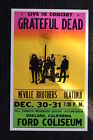Affiche Grateful Dead années 60 Ford Coliseum Oakland Californie--