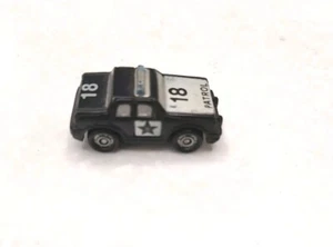 Small Funrise Plastic Police Car In Black Marked Patrol Number 18 Ty80 - Picture 1 of 4