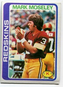 1978 Topps Mark Moseley Card #396 Washington Redskins Stephen F. Austin