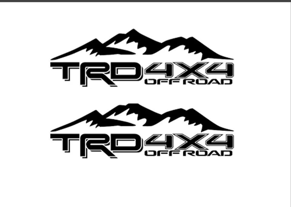 2 TRD OFF ROAD Mountain TACOMA TUNDRA TRUCK 4X4 DECAL - Image 1 of 1