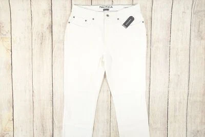 JEANS CÓNICOS NAUTICA OFF WHITE MARFIL 32X30 5 BOLSILLOS PRODUCTOS SECOS ORIGINALES  Foto 1 de 4