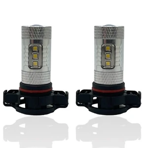 Pair H16 Ps19W Samsung LED Xenon White Bulbs DRL 5052 For Nissan Pulsar C13 14 - Picture 1 of 9