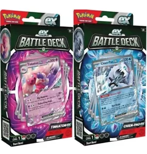 Pokemon TCG - Set Battle Deck Tinkaton & Chien-Pao EX - Sigillato Pronto per Giocare - Foto 1 di 1