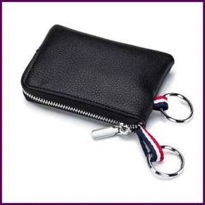 Echtleder Geldbörse Mini ultradünn klein Reißverschluss süß Portemonnaie weiches Rindsleder - Bild 1 von 31