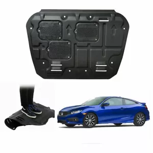 For Honda civic 1.5T 2016-2021 Black Front Engine Splash Shield Under Cover 1pcs - Foto 1 di 11