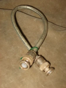 BNC male to BNC male cable, 12 inch, used - Picture 1 of 2