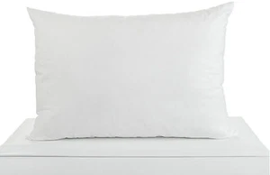 PAR DE ALMOHADAS DE PLUMAS Y PLUMAS DE GANSO HÚNGARO 233TC ALGODÓN EGIPCIO - Imagen 1 de 1