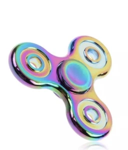 Rainbow Hand Spinner Fidget Finger Alloy:Shipped From USA - Picture 1 of 3