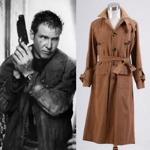 Blade Runner Rick Deckard Trench Coat Windbreaker Unifrorm Cosplay Costume - Picture 1 of 7