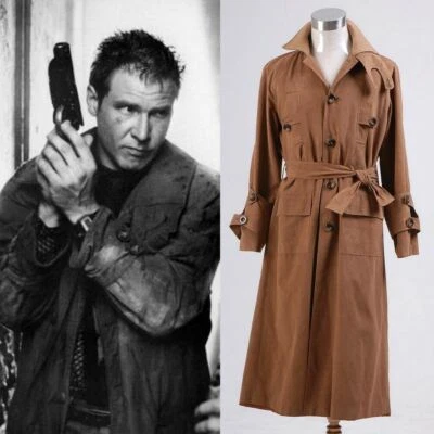 Blade Runner Rick Deckard Gabardina Cortavientos Uniforme Disfraz Juegos con disfraces  Foto 1 de 4