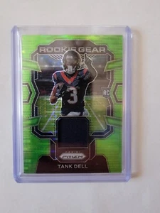 2023 Panini Tank Dell Neon Green Pulsar Prizm Rookie Gear Patch Card #RG-TD - Picture 1 of 2