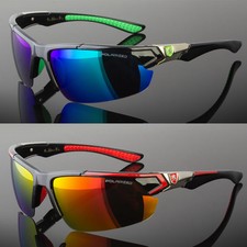 New Men Polarized Sunglasses Sport Wrap Around Mirror Driving Eyewear Glasses