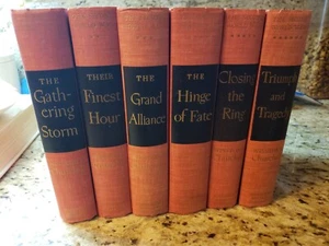 World War 2 Their Finest Hour Winston Churchill 6 Volume Set First Edition 48-53 - Picture 1 of 10