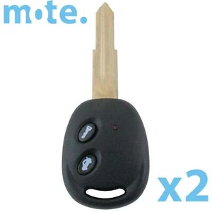 2 x To Suit Holden Barina 2 Button Remote Replacement Key Blank Shell/Case - Picture 1 of 12