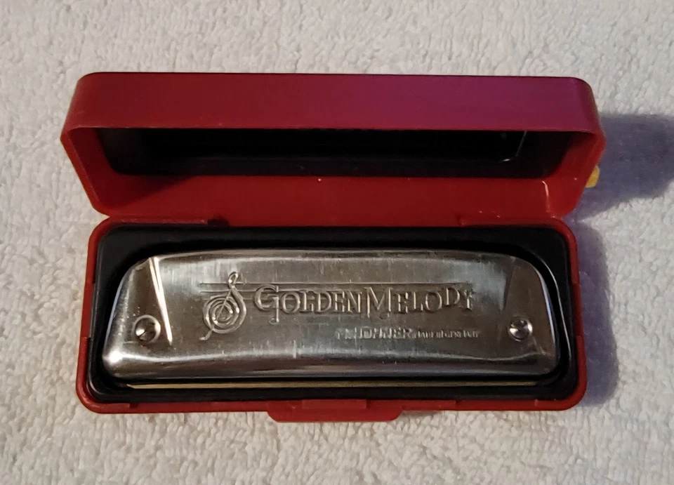 Instrumentos musicales Hohner Golden Melody No.542 llave armónica de D 10 agujeros Foto 1 de 4