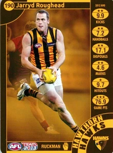 2013 Hawthorn Hawks AFL Premiers TeamCoach Card - Jarryd Roughead - Picture 1 of 3