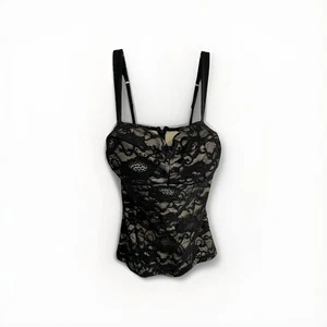 Victoria's Secret Push-Up Korsett Bustier 34D schwarz Spitze sexy romantisch intim - Bild 1 von 7