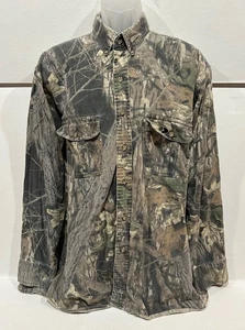 Camisa Gamuza Camuflada Roble Mossy De Colección Para Hombres Talla 2XL Abotonada Caza - Imagen 1 de 8
