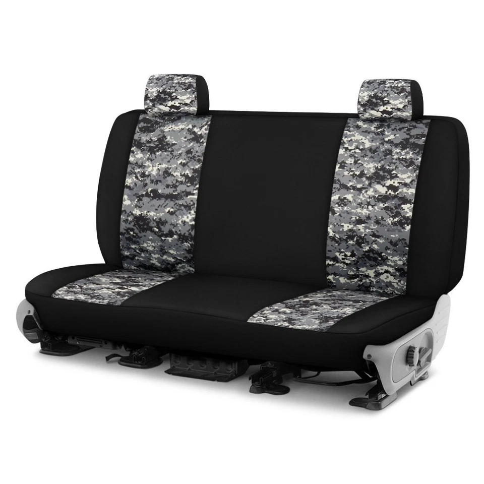 For GMC Savana 3500 03-07 Camo 3rd Row Digital Charcoal Custom Seat Covers Foto 1 de 1