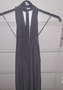 BNWT Size 6 Black Halterneck Minidress - Picture 1 of 3