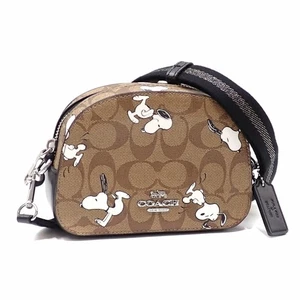 Coach x Peanuts Mini Serena Crossbody Schultertasche, Khaki Signature Canvas und L - Bild 1 von 11