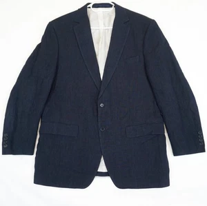 Blazer uomo Gant blu navy 100% lino taglia 52 o L - Foto 1 di 7