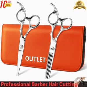 Professional Hair Cutting Thinning Scissors Barber Shears Hairdressing Salon Set - Picture 1 of 7
