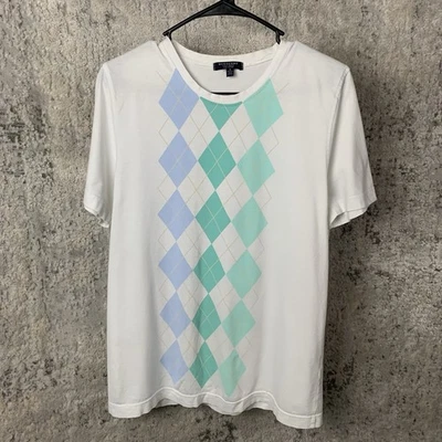 Burberry Shirt Small White T Shirt Designer Short Sleeve Graphic Logo Men’s - Image 1 of 4