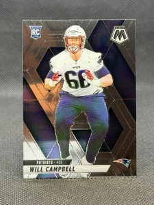 2025 Mosaic Football Will Campbell ROOKIE #378 New England Patriots RC - Picture 1 of 2