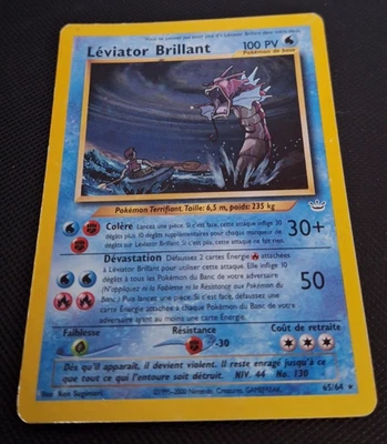 Carte Pokémon Léviator Brillant 65/64 - Neo Revelation - FR - HOLO - Photo 1/4