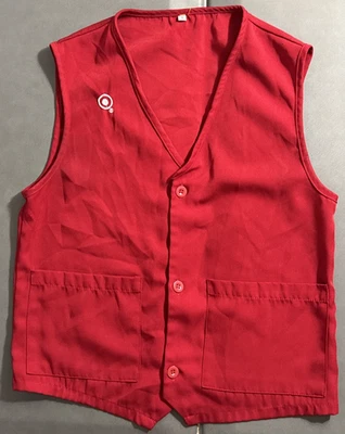 Target Store Employee Work Red Vest Uniform Size S / Small - Image 1 of 4