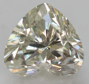Zertifiziert 0,52 Karat H SI1 Herz natürliche ERDE ABGEBAUT lose Diamanten 5,37x4,91 mm - Bild 1 von 4