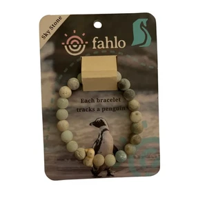 Fahlo Tier Tracking Armband Pinguin, neu, Farbe: Himmelstein - Bild 1 von 2
