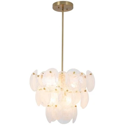 Lámpara de araña Artcraft Lighting AC12211BR Lily de latón cepillado Foto 1 de 4