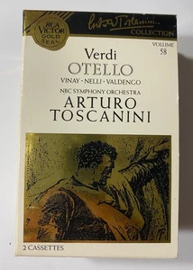 VERDI Otello ARTURO TOSCANINI Ramon Vinay Giuseppe Valdengo 2 x CASSETTE TAPES - Picture 1 of 3
