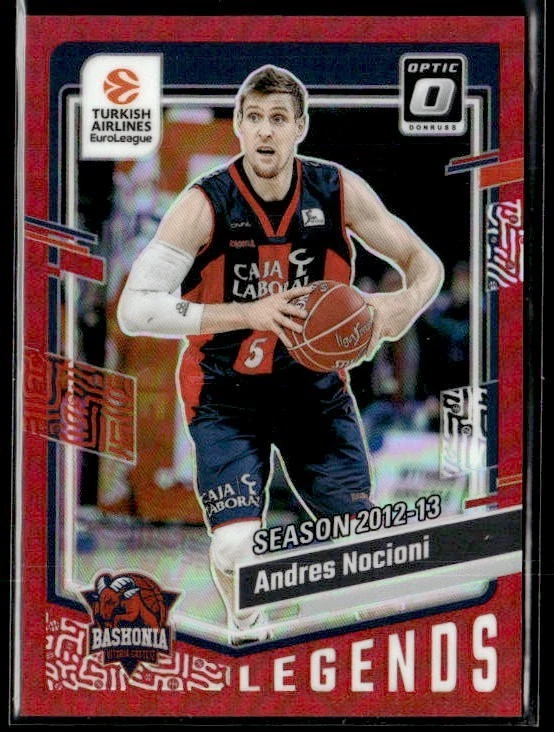 L56,749 - 2023-24 Donruss Optic EuroLeague Red #179 Andres Nocioni LEG /99 - Image 1 of 2