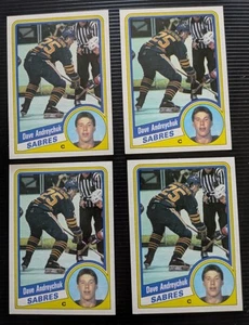 1984-85 TOPPS #13 DAVE ANDREYCHUK ROOKIE SABRES Former Maple Leaf 4 Cards - Picture 1 of 2
