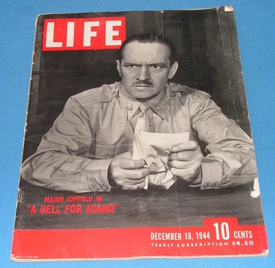 Life Magazine - December 18, 1944 - Major Joppolo in A Bell For Adano  Foto 1 de 4