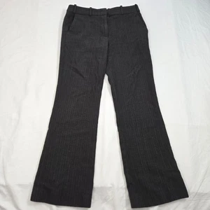 VINTAGE Katayone Adeli grau Nadelstreifen Wollmischung Schlag niedriger Bund Hose W25 x L27 - Bild 1 von 11