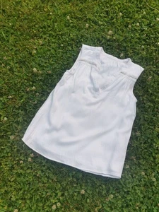 Comma Tunika Top Oberteil Bluse Gr. 36/S weiß schick - Bild 1 von 6