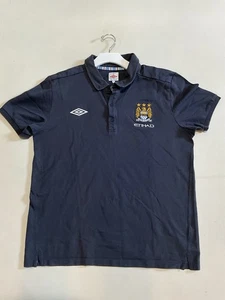 Umbro 2011/12 Manchester City Etihad Poloshirt graublau Größe XL - Bild 1 von 6