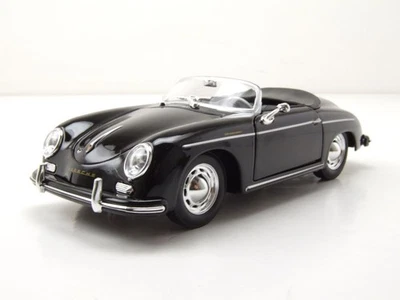 Porsche 356 A Speedster Nera Modellino 1:24 Welly - Immagine 1 di 4