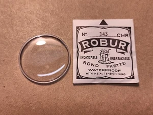 Vintage NOS Robur 343 Chrome Armored Armbanduhr Crystal  - Bild 1 von 3