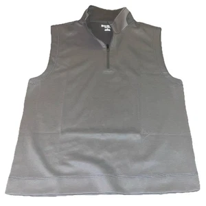 Chaleco Hickey Freeman 1/4 Cremallera Para Hombres Rendimiento Simulado Golf Sin Mangas MicroRayas L - Imagen 1 de 12